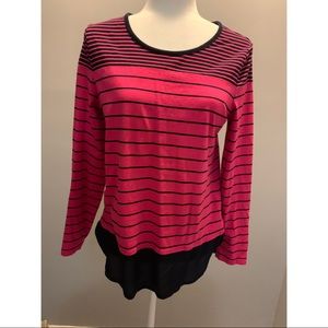 Size L Nautica Striped one pieced layered top